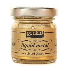 Φύλλο χρυσού Yγρό Pentart Liquid metal, Antique Gold 30ml